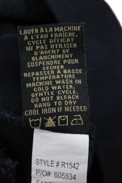 Renuar Women Ankle Cropped Dress Pants Dark Blue Size 2