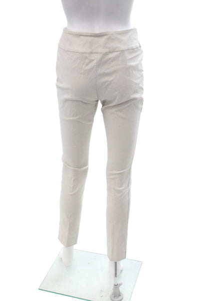 Nic + Zoe Womens Ankle Cropped Beige Pants Rayon Blend Size 4