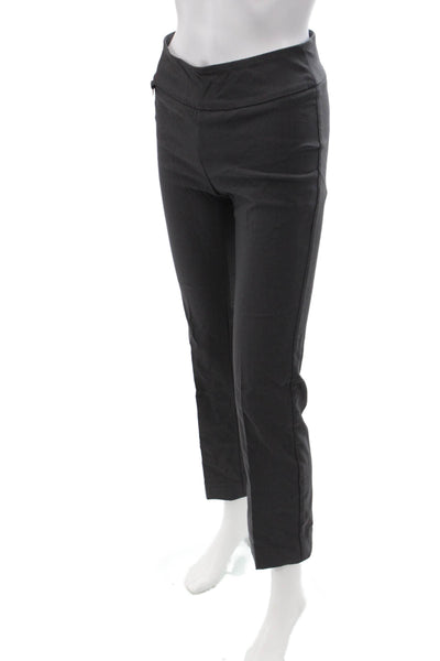 Lisette Womens Ankle Cropped Dress Pants Dark Gray Rayon Blend Size 2