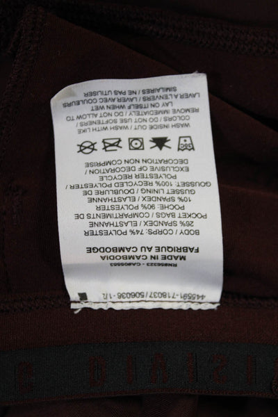 Nike Unisex Capri Leggings Brown Drawstring Sports Size XS