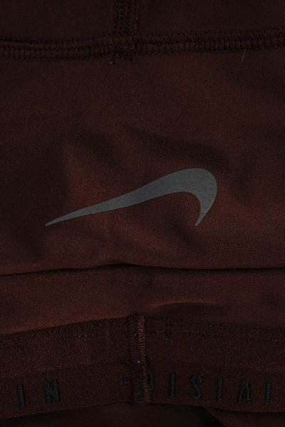 Nike Unisex Capri Leggings Brown Drawstring Sports Size XS
