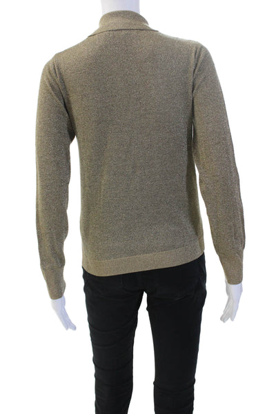 Cefinn Unisex Beige Collared Button Pullover Wool Sweater Size XS