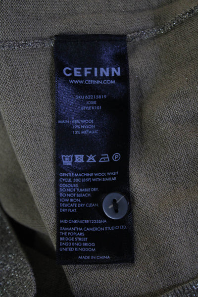 Cefinn Unisex Beige Collared Button Pullover Wool Sweater Size XS