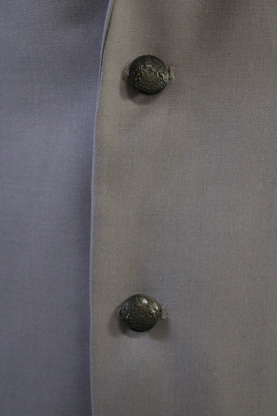 Wall Street Mens Beige Cotton Suit Jacket Long Sleeve Size 42