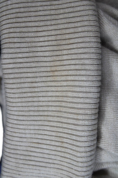 Calvin Klein Unisex Beige Mock Neck Pullover Sweater Long Sleeve Size L