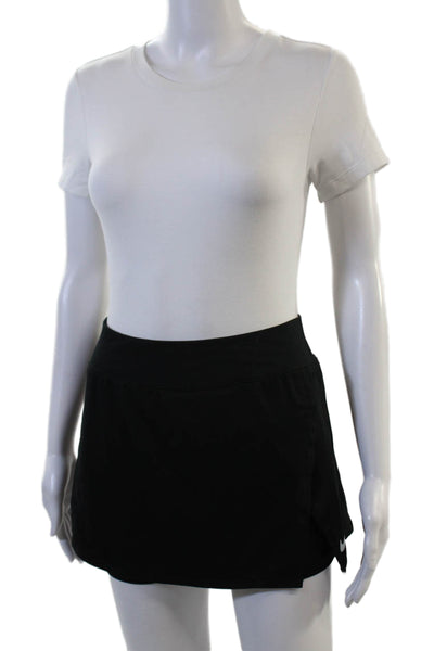 Nike Women Skort Black Solid Short 88% Polyester 12% Spandex Size L