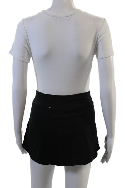 Nike Women Skort Black Solid Short 88% Polyester 12% Spandex Size L