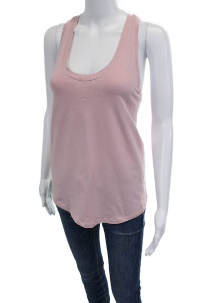 Lululemon Womens Pink Basic Sleeveless Tank Round Neck Polyester Size S