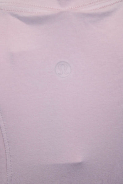 Lululemon Womens Pink Basic Sleeveless Tank Round Neck Polyester Size S