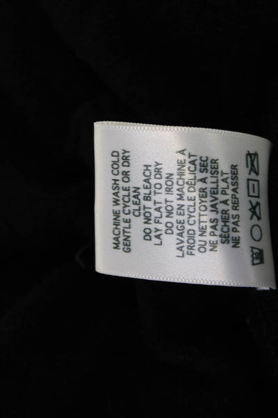 Michael Lauren Womens Black Collared Button Jacket Long Sleeve Size XS