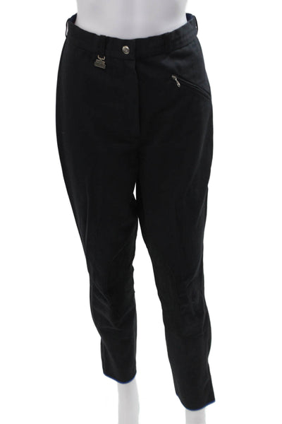 Georg Schumacher Unisex Ankle Black Cotton Blend Pants Button Size 6