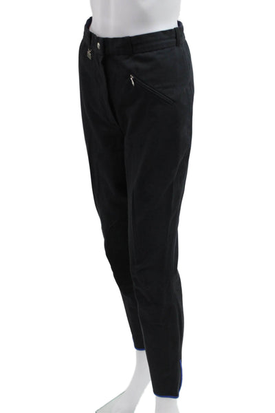 Georg Schumacher Unisex Ankle Black Cotton Blend Pants Button Size 6