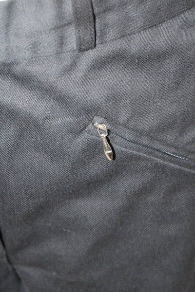 Georg Schumacher Unisex Ankle Black Cotton Blend Pants Button Size 6