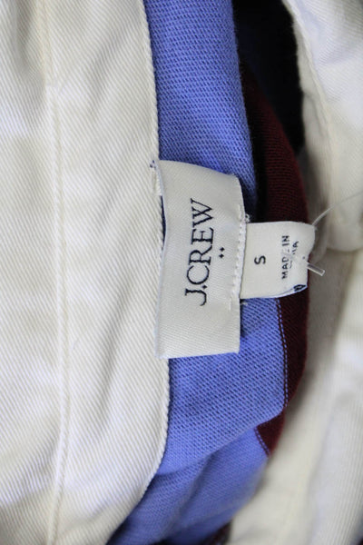 J Crew Mens Point Collar Striped Button Down Cotton Long Sleeve Shirt Size S