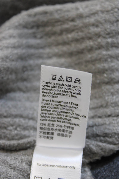 Edit Women Cardigan Gray V Neck Long Sleeve Polyester Size One Size
