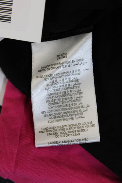BCBGMAXAZRIA Women Black Rayon Square Neck Sleeveless Tank Designer Size 2XS