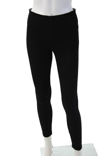 Zara Women Ankle Jegging Black Rayon Spandex Solid Classic Fall Size S