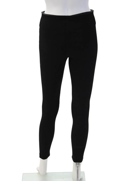 Zara Women Ankle Jegging Black Rayon Spandex Solid Classic Fall Size S