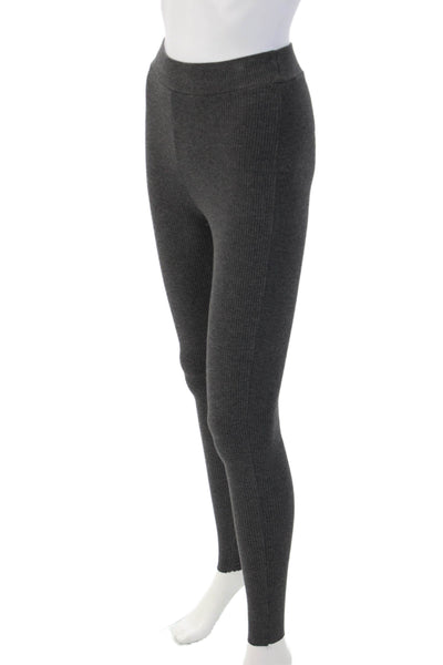 Naked Wardrobe Womens Ankle Striped Dark Gray Jeggings Size S