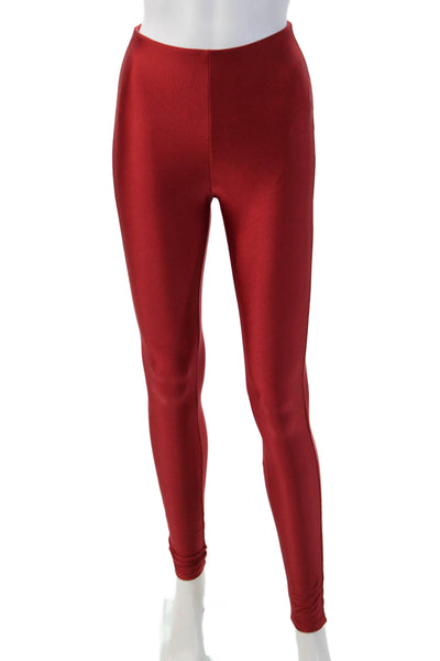 Naked Wardrobe Womens Ankle Jeggings Red 80% Nylon 20% Spandex Size S