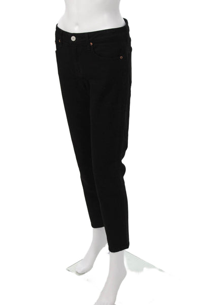 Trave Womens Black High Rise Ankle Skinny Jeans Size 28