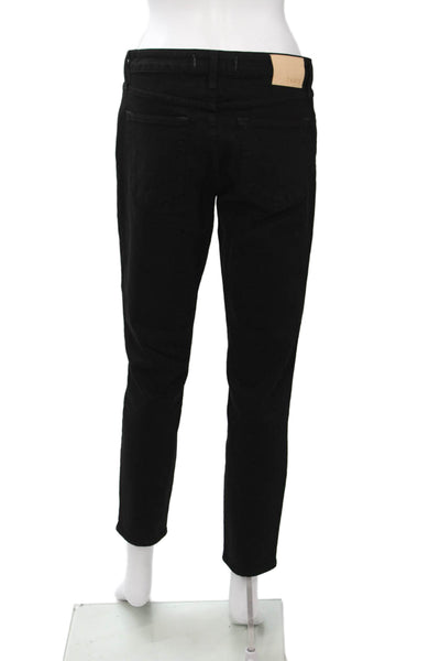 Trave Womens Black High Rise Ankle Skinny Jeans Size 28