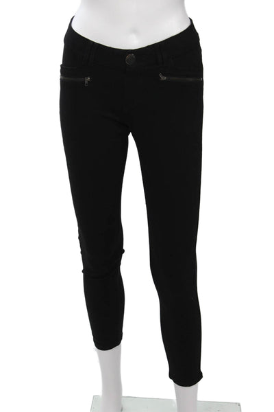 Democracy Womens Ankle Jegging Black High Rise Button Fly Size 4