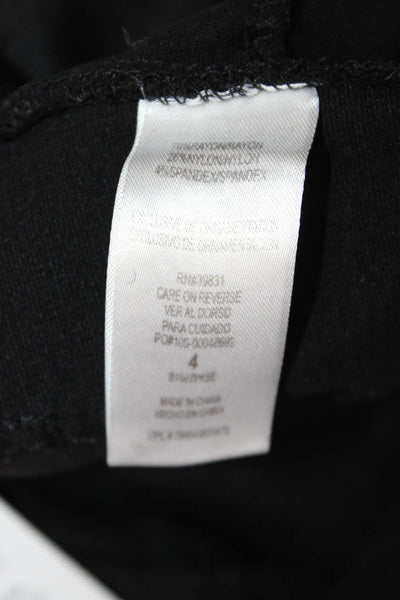 Democracy Womens Ankle Jegging Black High Rise Button Fly Size 4