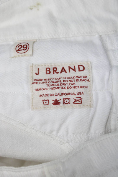 J Brand Women High Rise White Jeans Inseam 32 Size 29