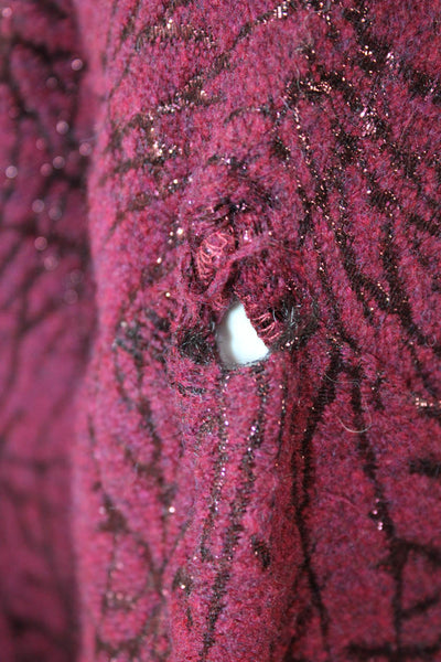 Mary Jane Unisex Gothic Purple Crew Neck Pullover Sweater Long Sleeve Size L