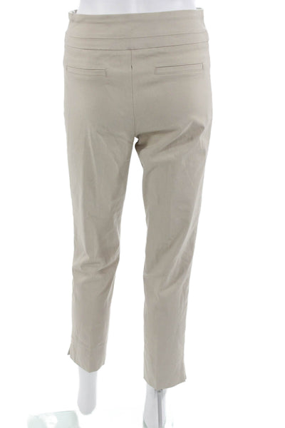 Renuar Womens Ankle Cropped Dress Pants Beige Rayon Blend Size 0