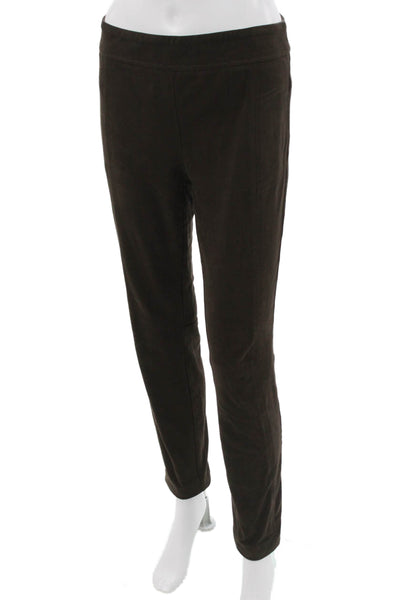 Renuar Womens Ankle Pants Brown Petites Size 2