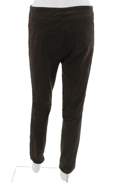Renuar Womens Ankle Pants Brown Petites Size 2