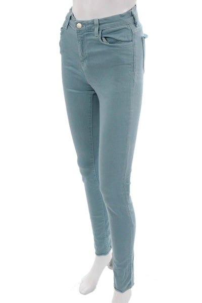 J Brand Christopher Kane Womens Skinny Jeans Light Blue Cotton Elastane Size 26