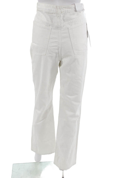 We Wore What Women White Mid Rise Cotton 90s Pants Inseam 29 Size 30