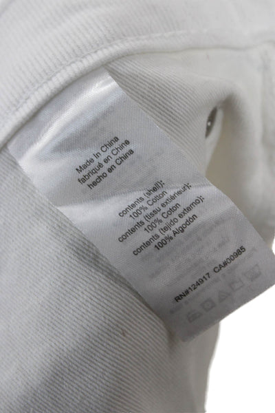 We Wore What Women White Mid Rise Cotton 90s Pants Inseam 29 Size 30