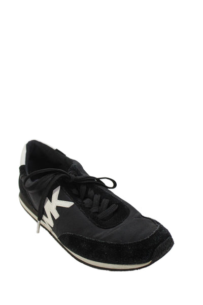 Michael Michael Kors Women's Lace Up Suede Trainer Sneakers Black Size 8