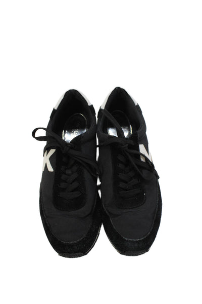 Michael Michael Kors Women's Lace Up Suede Trainer Sneakers Black Size 8
