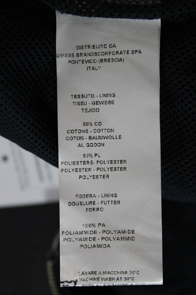 New England Womens Bomber Jacket Black Cotton Polyester Size 40