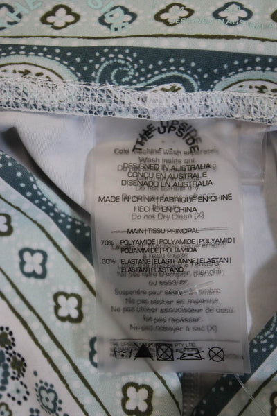 The Upside Womens Ankle Jeggings Paisley White Bohemian Size M