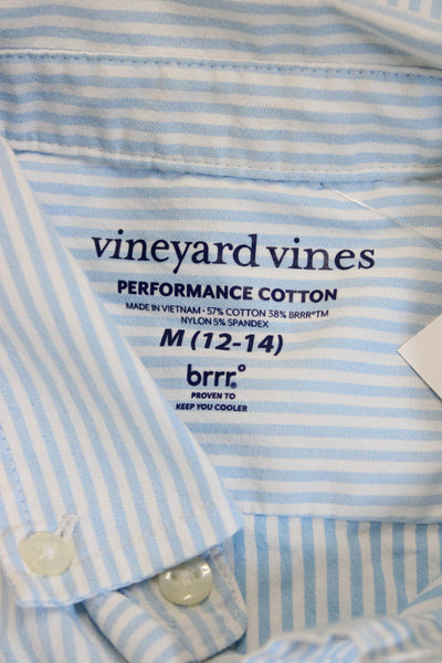 Vineyard Vines Boys Collared Long Sleeves Button Down Shirt Striped Size 12