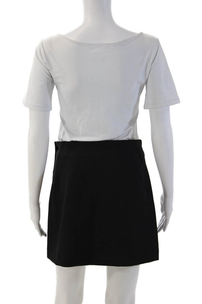 Babaton Womens Mini Wrap Skort Black Size 4