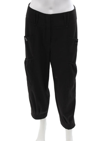 Insight Womens Cropped Cargo Pants Black Size 2