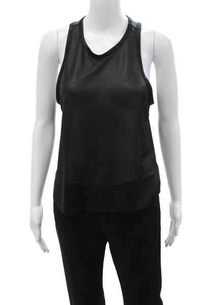 Porridge Anthropologie Women Basic Black Sleeveless Tank Round Neck Size S
