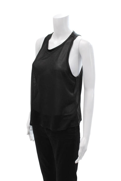 Porridge Anthropologie Women Basic Black Sleeveless Tank Round Neck Size S