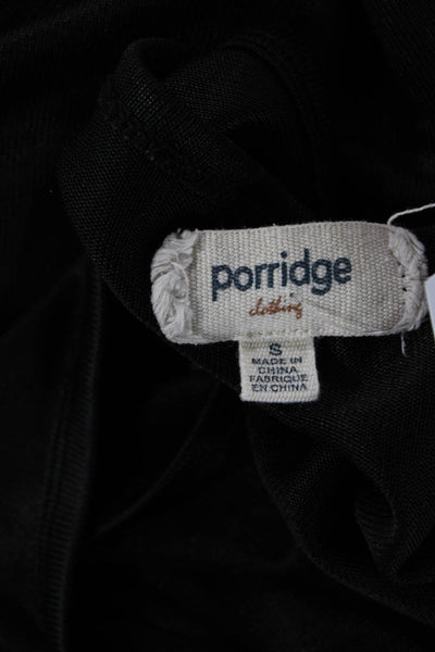 Porridge Anthropologie Women Basic Black Sleeveless Tank Round Neck Size S