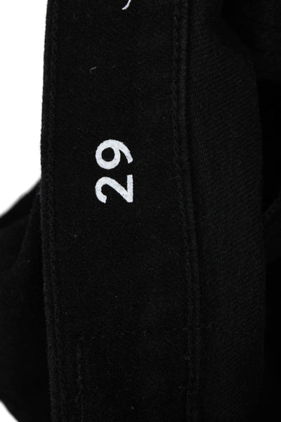 J Crew Women High Rise Black Jeans Button Fly 99% Cotton 90s Size 29