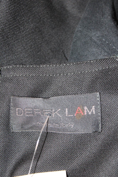 Derek Lam Womens Shift Dress Black Short Sleeve Round Neck Size S