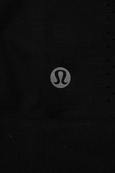 Lululemon Womens Basic Sleeveless Crew Neck Tank Black Nylon Blend Size S