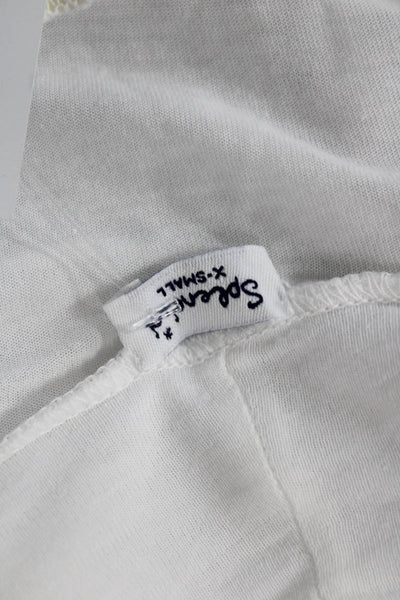 Splendid Women Basic Long Sleeve White Pima Cotton Modal Top Size XS